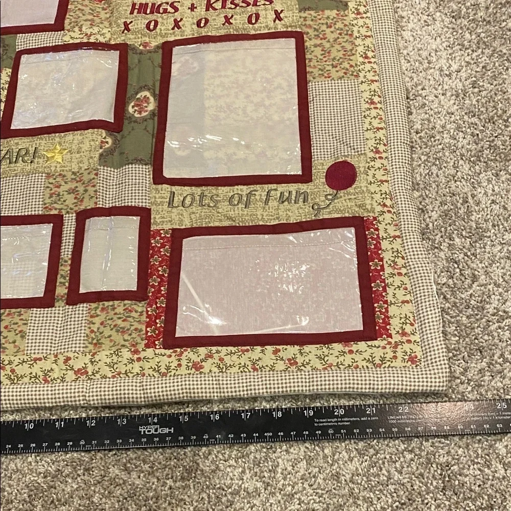 Grandma's Gallery Photo Display Fabric Wall Hanging.